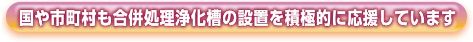 合併浄化槽の国庫補助金